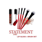 The Statement Set – Lip Gloss + Brush Set